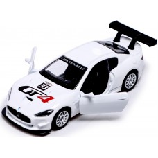 метален точен модел кола 1:32 Maserati Gran Turismo MC GT4  засилване с издърпване назад отваряеми врати  светлина и звук при натискане на капака или отваряне ня вратата 18x8x8