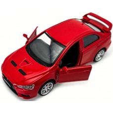 метален точен модел кола 1:41 Mitsubishi lancer evolution с амортисьори и отварящи се врати 14.5х7х6.5