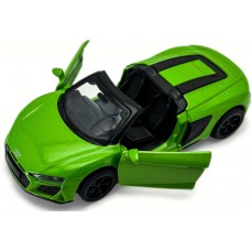 метален точен модел кола 1:39 Audi R8 Spyder  с амортисьори и отварящи се врати 14.5х7х6.5