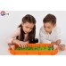 настолна игра футбол с пружинки 52х31х8 с табло за отбелязване на резултата