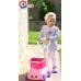 количка коте с кошница розова 46 х 44 х 26 см количка коте с кошница розова 46 х 44 х 26 см